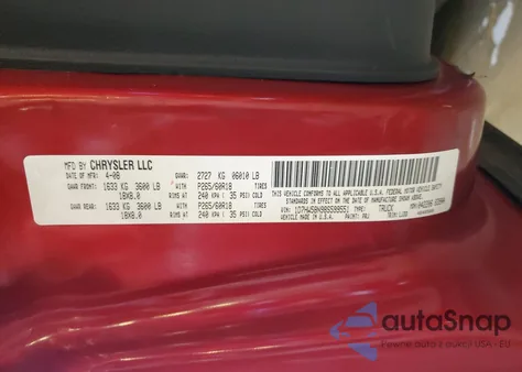 2008 Dodge Dakota Quad Laramie z USA, uszkodzony, nr VIN 1D7HW58N98S599551